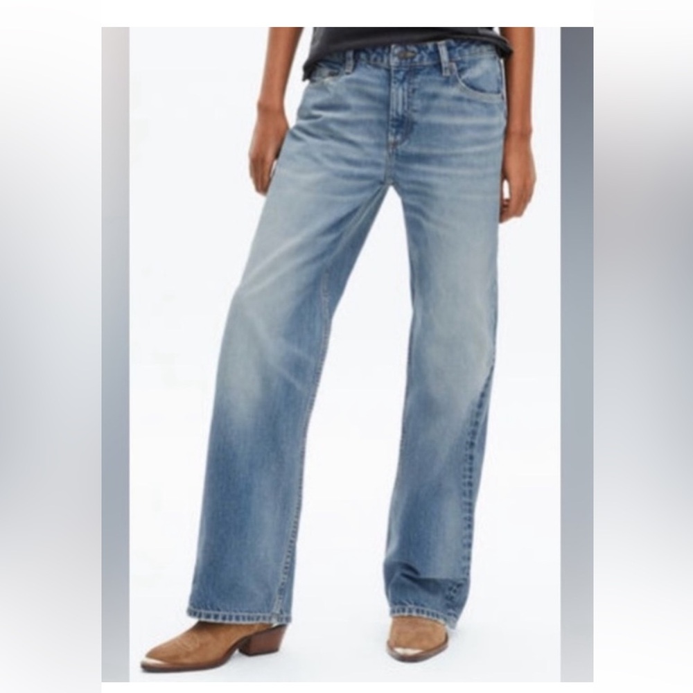 The Kooples Woman's Straight Leg Jeans Light Wash FR 34